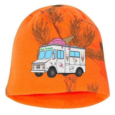 Funny Nostalgic Ice Cream Truck Summer Adventure Lover Kati - Camo Knit Beanie