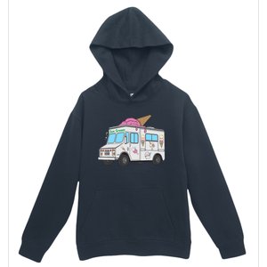 Funny Nostalgic Ice Cream Truck Summer Adventure Lover Urban Pullover Hoodie