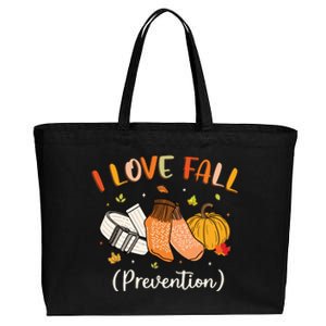 Funny Nurse I Love Fall Prevention Fall Physical Therapy Cotton Canvas Jumbo Tote