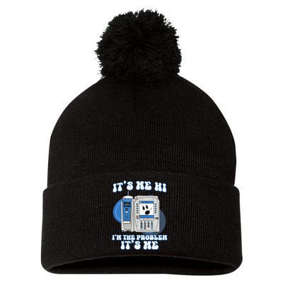 Funny Nurse IM The Problem Iv Pump Er Icu Med Surg Rn Pom Pom 12in Knit Beanie