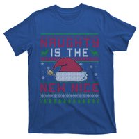 Funny Naughty Is The New Nice Christmas SantaS Hat Funny Gift Cool Gift T-Shirt