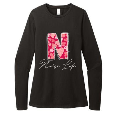 Funny N Is For Nurse Life Nursing Student Valentines Day Cool Gift Womens CVC Long Sleeve Shirt