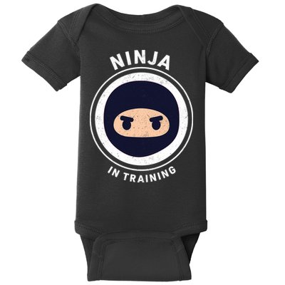 Funny Ninja In Training 1 Baby Bodysuit