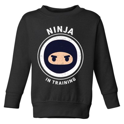 Funny Ninja In Training 1 Toddler Sweatshirt