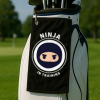 Funny Ninja In Training 1 Golf Towel