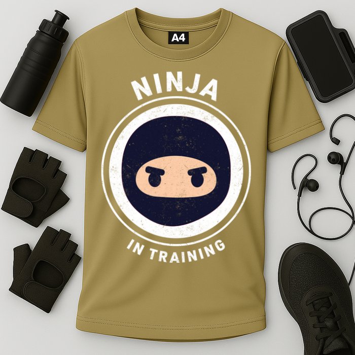 Funny Ninja In Training 1 Performance Shirt