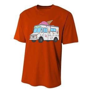 Funny Nostalgic Ice Cream Truck Summer Adventure Lover Meaningful Gift Performance Sprint T-Shirt