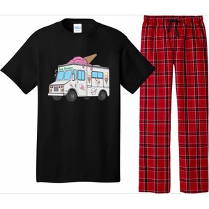 Funny Nostalgic Ice Cream Truck Summer Adventure Lover Meaningful Gift Pajama Set