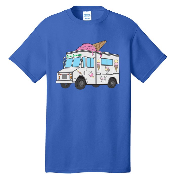 Funny Nostalgic Ice Cream Truck Summer Adventure Lover Meaningful Gift Tall T-Shirt