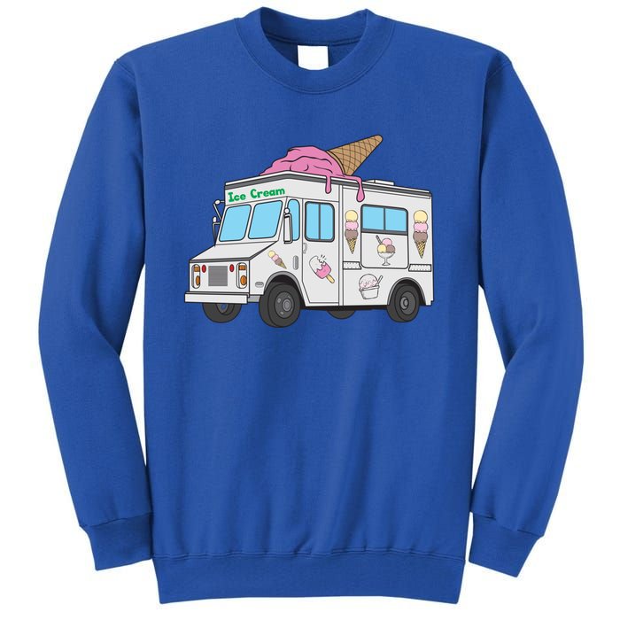 Funny Nostalgic Ice Cream Truck Summer Adventure Lover Meaningful Gift Tall Sweatshirt