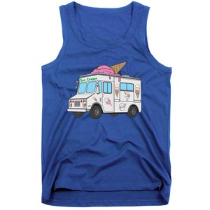 Funny Nostalgic Ice Cream Truck Summer Adventure Lover Meaningful Gift Tank Top