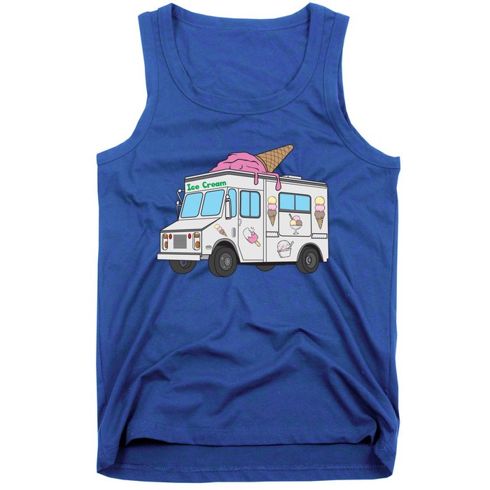 Funny Nostalgic Ice Cream Truck Summer Adventure Lover Meaningful Gift Tank Top