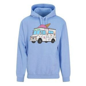 Funny Nostalgic Ice Cream Truck Summer Adventure Lover Meaningful Gift Unisex Surf Hoodie