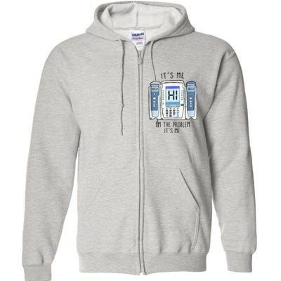 Funny Nurse Im The Problem IV Pump ER Icu Med Surg Rn Full Zip Hoodie