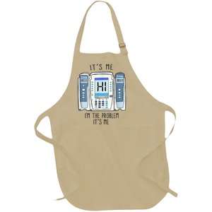 Funny Nurse Im The Problem IV Pump ER Icu Med Surg Rn Full-Length Apron With Pockets