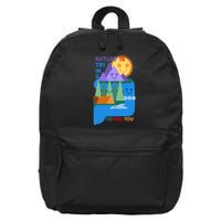 Funny Nature Is Trying To Kill You 16 in Basic Backpack