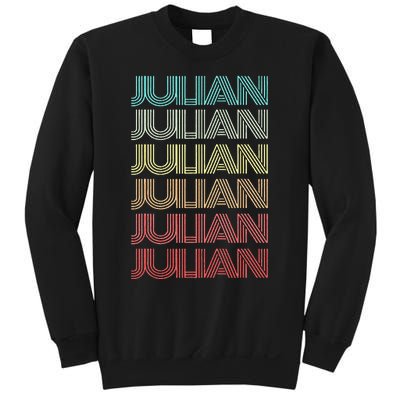 First Name JULIAN Boy Retro Personalized Girl Birthday Son Sweatshirt