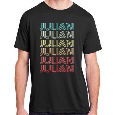 First Name JULIAN Boy Retro Personalized Girl Birthday Son Adult ChromaSoft Performance T-Shirt