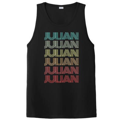 First Name JULIAN Boy Retro Personalized Girl Birthday Son PosiCharge Competitor Tank