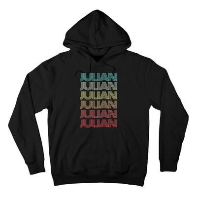 First Name JULIAN Boy Retro Personalized Girl Birthday Son Tall Hoodie