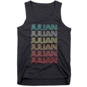 First Name JULIAN Boy Retro Personalized Girl Birthday Son Tank Top