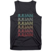 First Name JULIAN Boy Retro Personalized Girl Birthday Son Tank Top