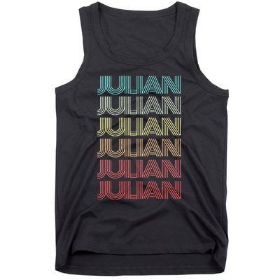 First Name JULIAN Boy Retro Personalized Girl Birthday Son Tank Top