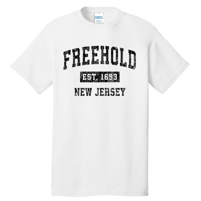 Freehold New Jersey Nj Vintage Established Sports Design Tall T-Shirt