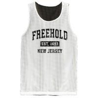 Freehold New Jersey Nj Vintage Established Sports Design Mesh Reversible Basketball Jersey Tank