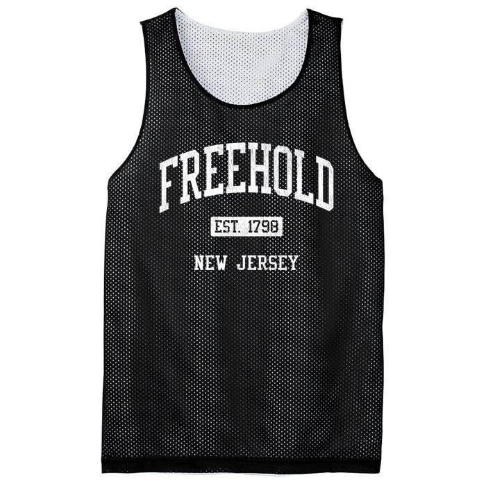 Freehold New Jersey Nj Js04 Vintage Athletic Sports Mesh Reversible Basketball Jersey Tank