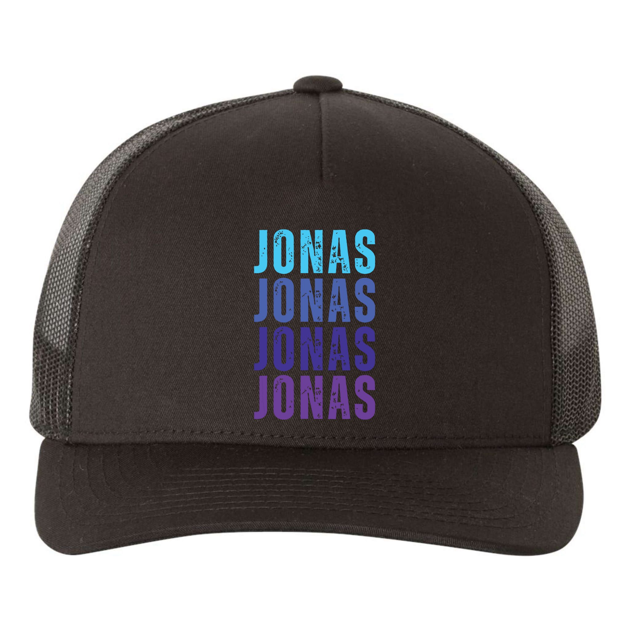 First Name Jonas I Love Jonas Yupoong Adult 5-Panel Trucker Hat