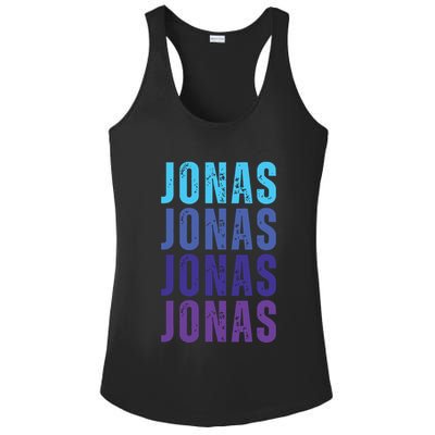 First Name Jonas I Love Jonas Ladies PosiCharge Competitor Racerback Tank