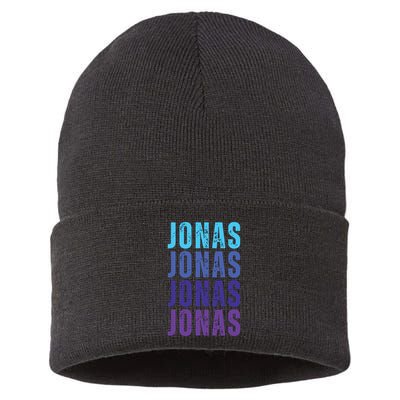 First Name Jonas I Love Jonas Sustainable Knit Beanie