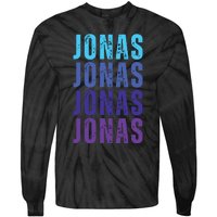 First Name Jonas I Love Jonas Tie-Dye Long Sleeve Shirt