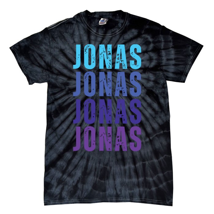 First Name Jonas I Love Jonas Tie-Dye T-Shirt