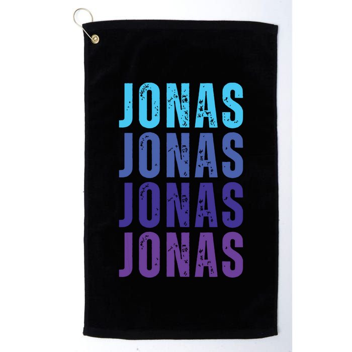 First Name Jonas I Love Jonas Golf Towel
