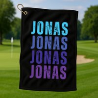 First Name Jonas I Love Jonas Golf Towel