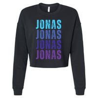 First Name Jonas I Love Jonas Cropped Pullover Crew