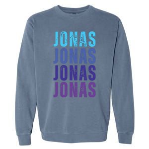 First Name Jonas I Love Jonas Garment-Dyed Sweatshirt