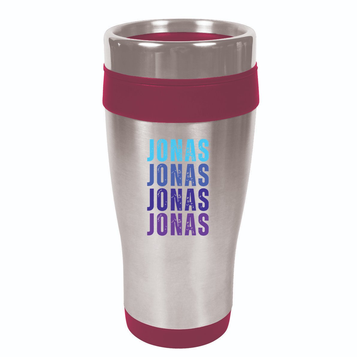 First Name Jonas I Love Jonas 16oz Travel Tumbler