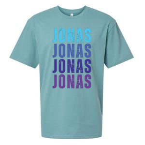 First Name Jonas I Love Jonas Sueded Cloud Jersey T-Shirt