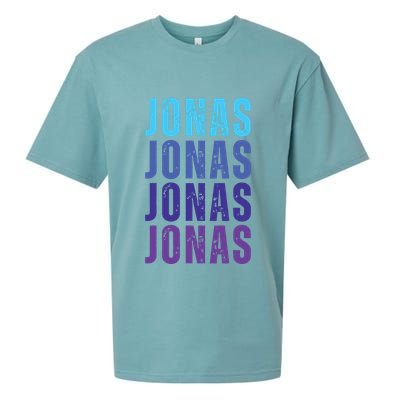 First Name Jonas I Love Jonas Sueded Cloud Jersey T-Shirt