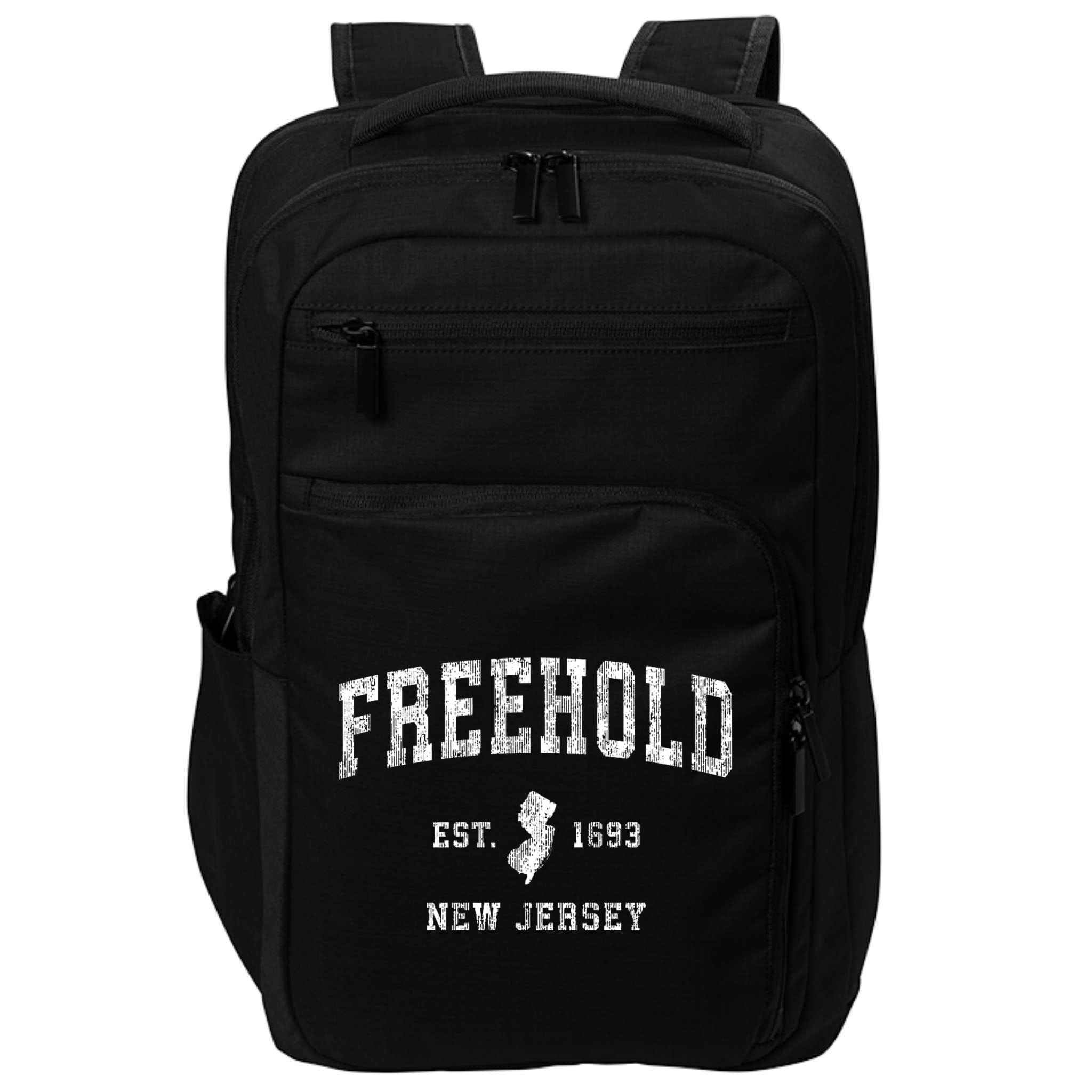 Freehold New Jersey Nj Vintage Athletic Sports Impact Tech Backpack