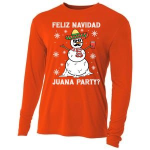 Feliz Navidad Juana Party Cool Funny Gift Mexican Funny Christmas Gift Cooling Performance Long Sleeve Crew