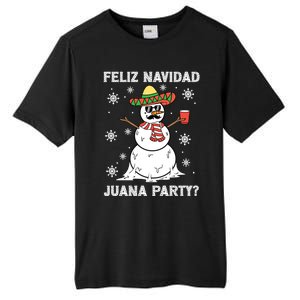 Feliz Navidad Juana Party Cool Funny Gift Mexican Funny Christmas Gift Tall Fusion ChromaSoft Performance T-Shirt