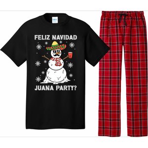 Feliz Navidad Juana Party Cool Funny Gift Mexican Funny Christmas Gift Pajama Set