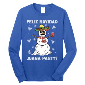 Feliz Navidad Juana Party Cool Funny Gift Mexican Funny Christmas Gift Long Sleeve Shirt