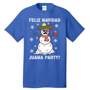 Feliz Navidad Juana Party Cool Funny Gift Mexican Funny Christmas Gift Tall T-Shirt