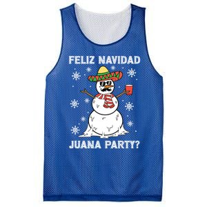 Feliz Navidad Juana Party Cool Funny Gift Mexican Funny Christmas Gift Mesh Reversible Basketball Jersey Tank