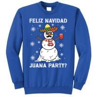 Feliz Navidad Juana Party Cool Funny Gift Mexican Funny Christmas Gift Tall Sweatshirt